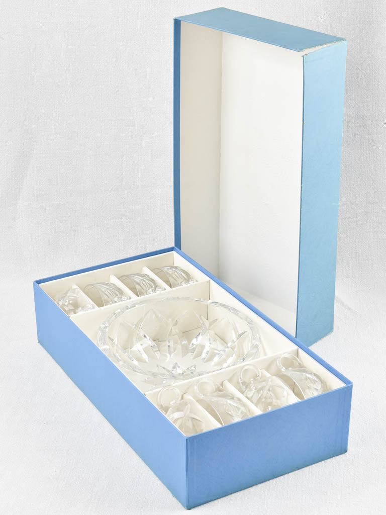 Saint Louis Crystal dessert service w/ original box