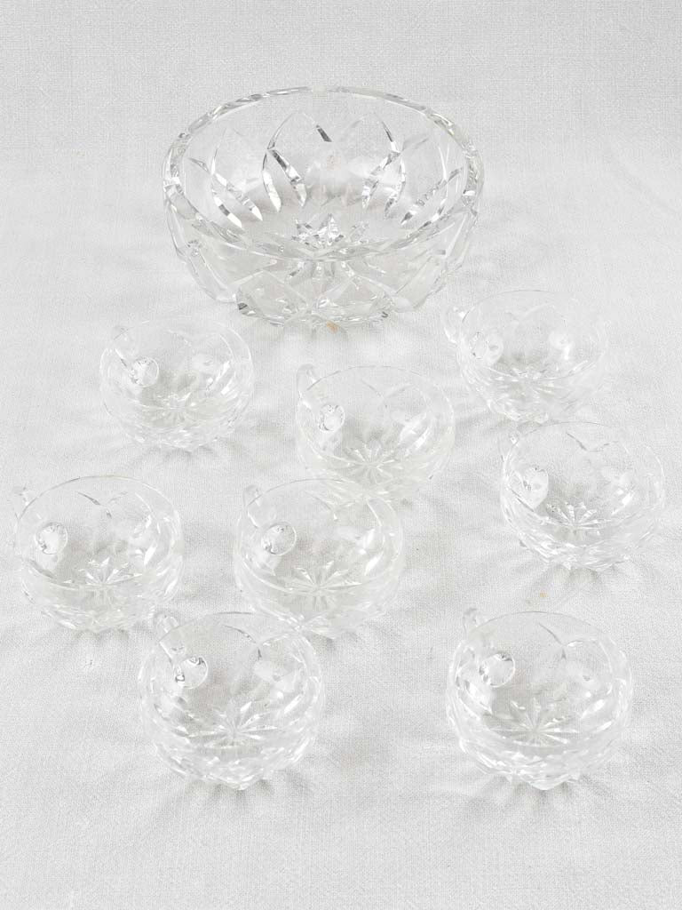Saint Louis Crystal dessert service w/ original box