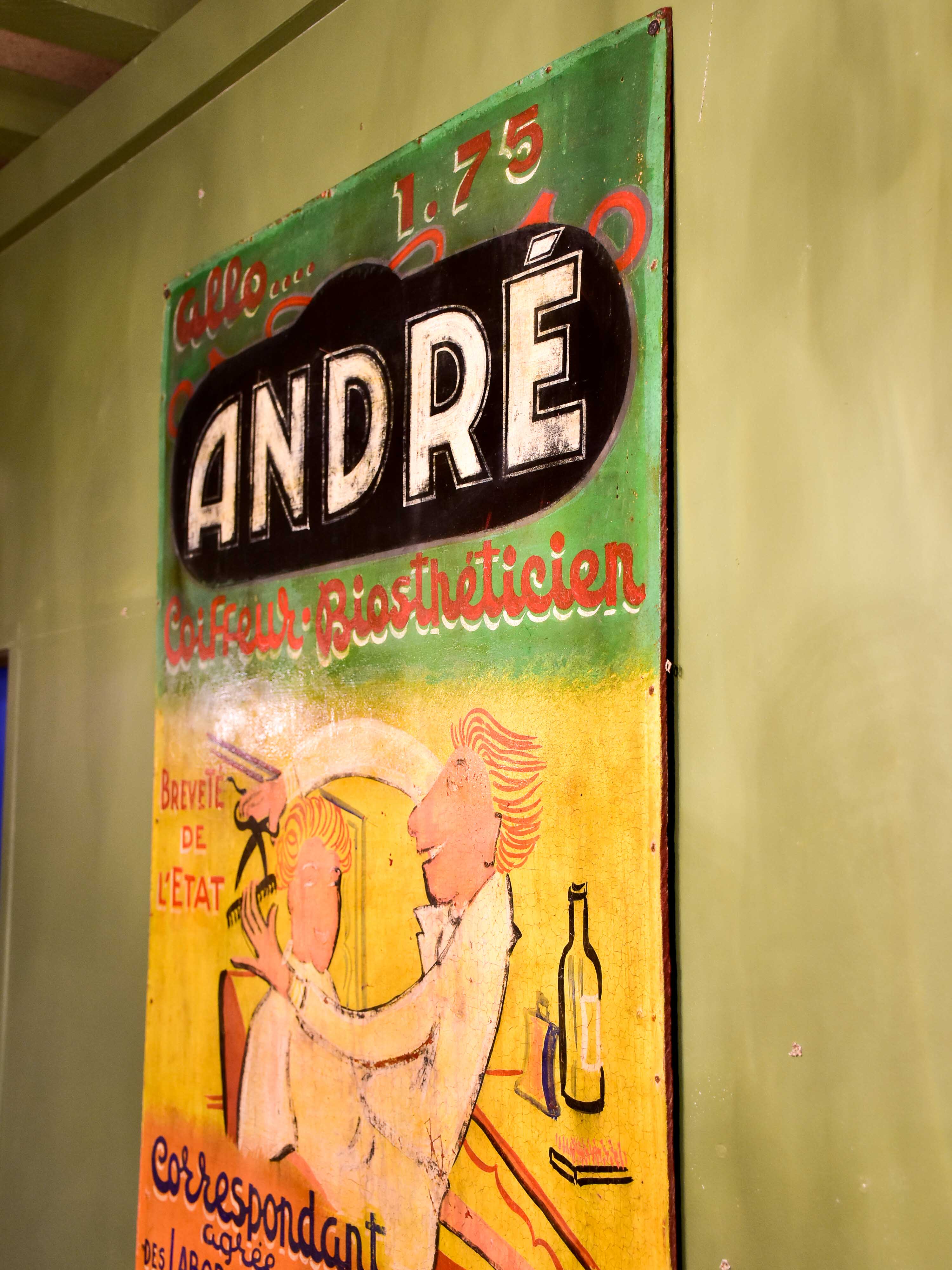 Vintage French poster from a haidresser