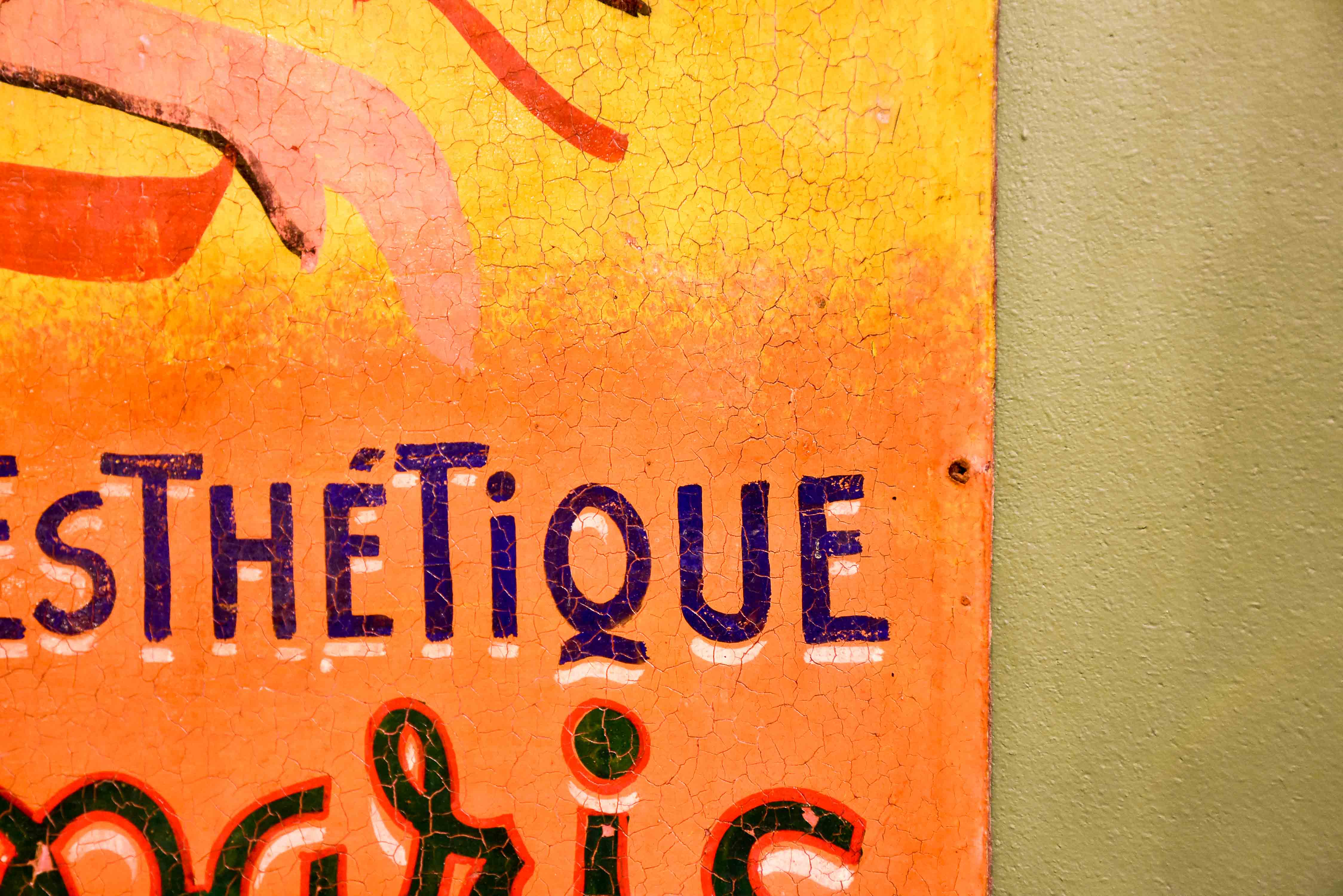Vintage French poster from a haidresser
