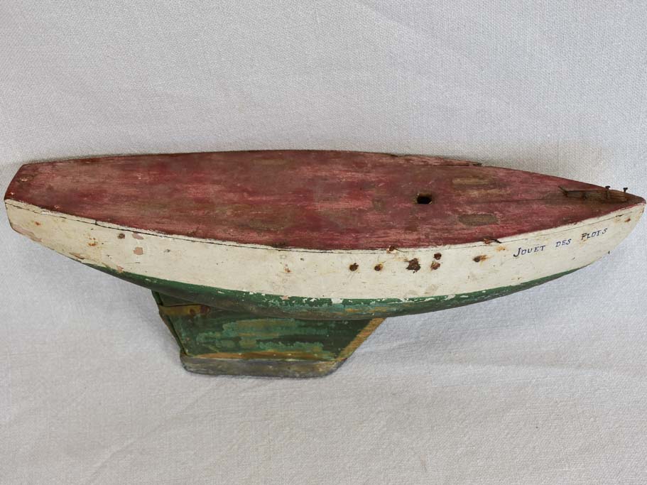 Early twentieth century wooden model boat toy