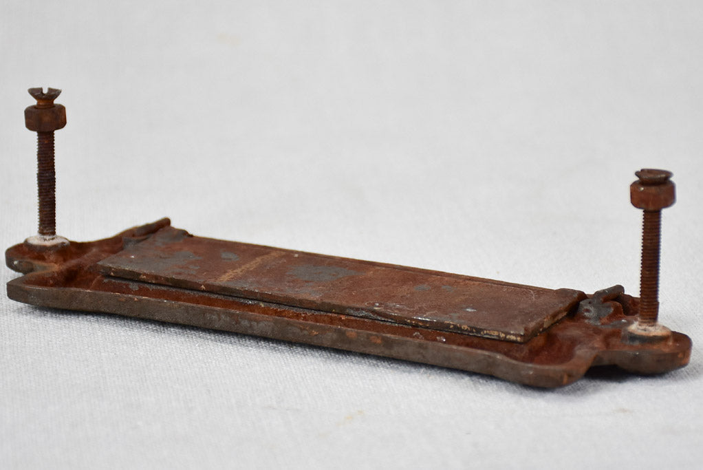 French cast iron letter plate / letter door flap - 1900s 8"