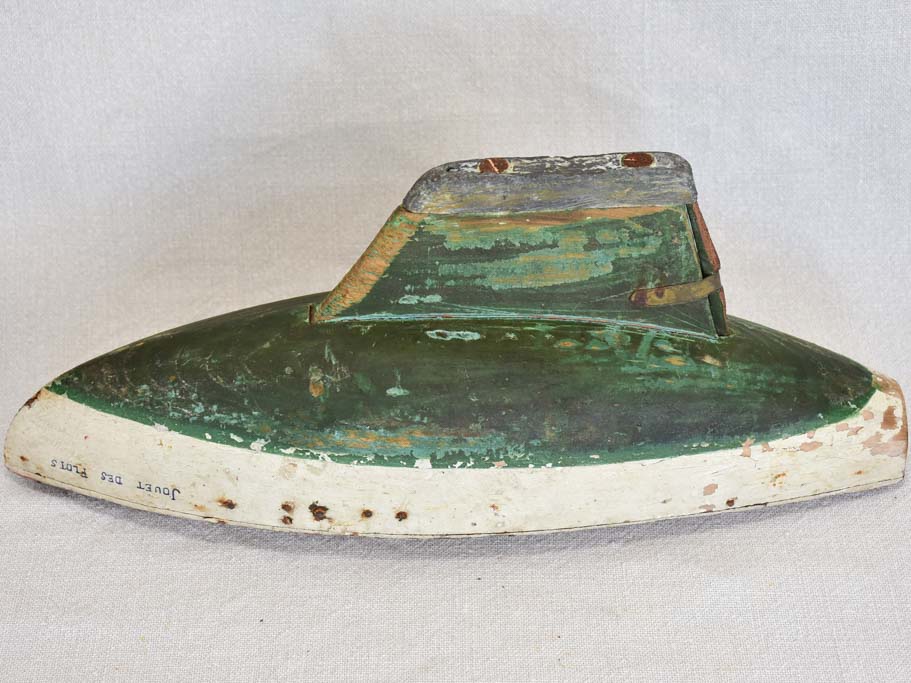 Early twentieth century wooden model boat toy