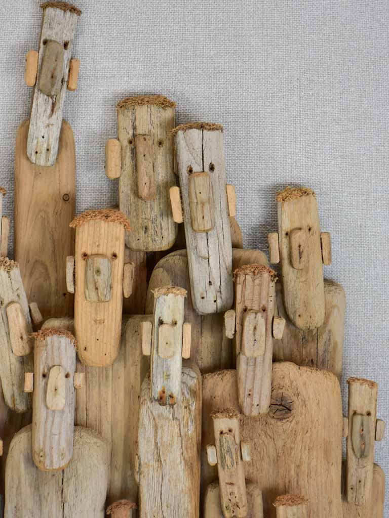 Artisan made totem sculpture 16¼"