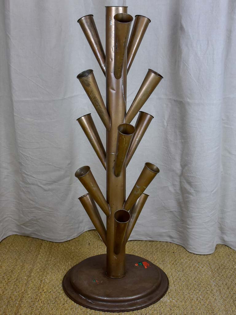 Large antique French florist vase display