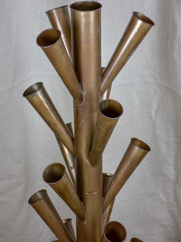 Large antique French florist vase display