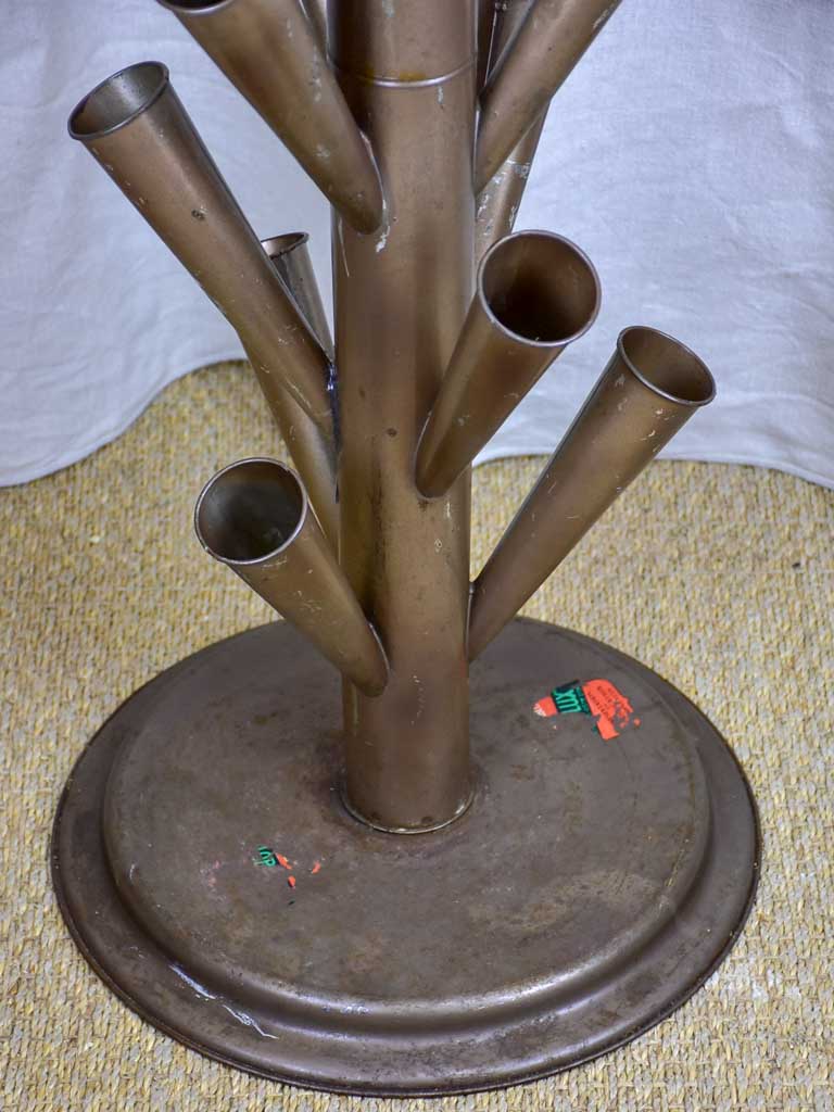 Large antique French florist vase display