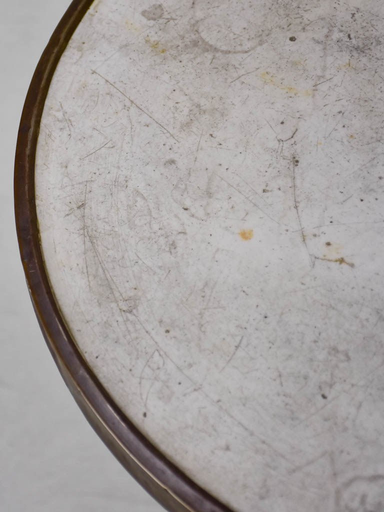 Early 20th Century French bistro table - marble and cast iron