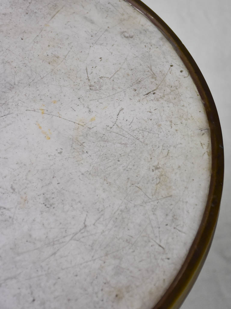 Early 20th Century French bistro table - marble and cast iron