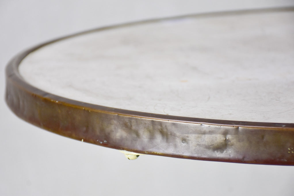 Early 20th Century French bistro table - marble and cast iron