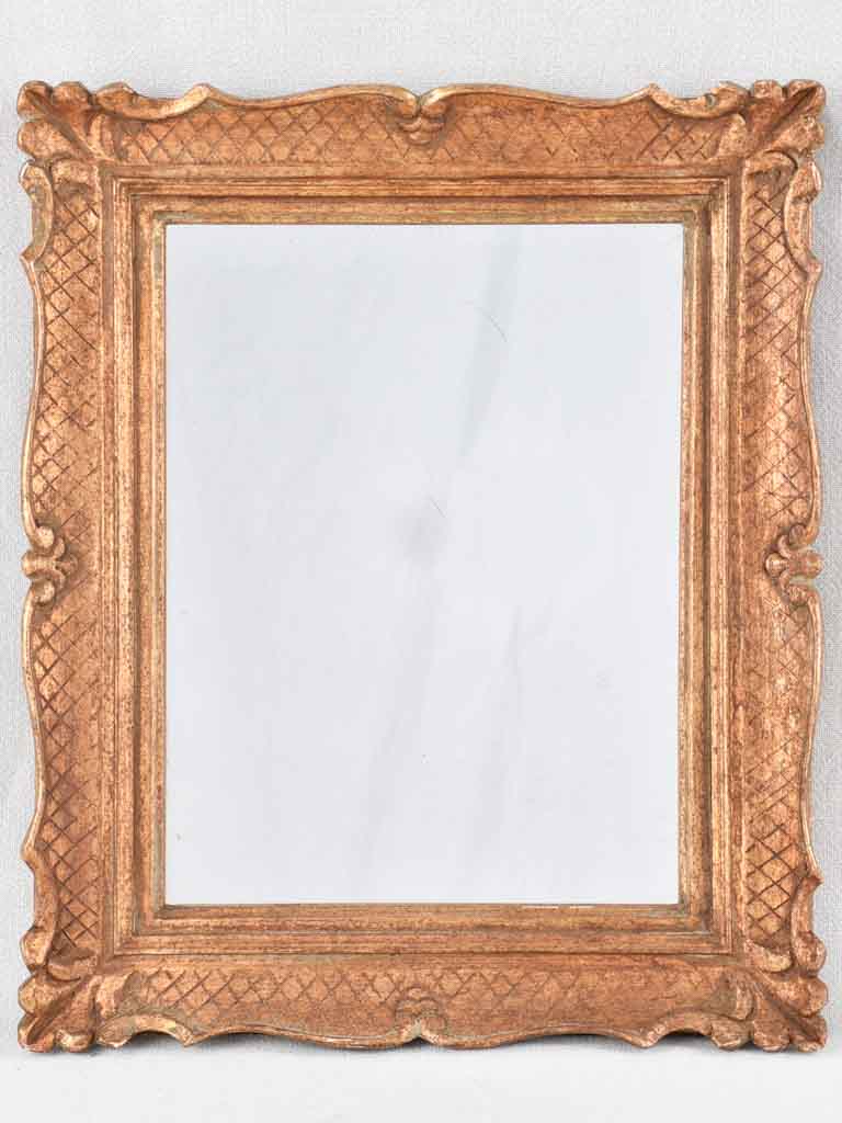 Pretty gilded mirror 18½" x 15¼"