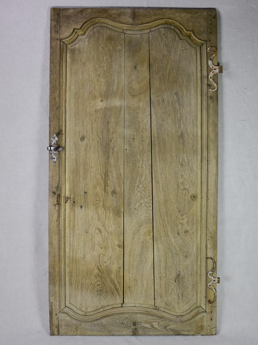 Salvage 19th Century French oak door with original hardware 34¾" x 68"
