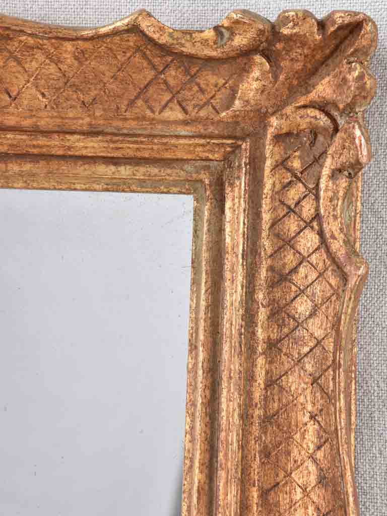 Pretty gilded mirror 18½" x 15¼"