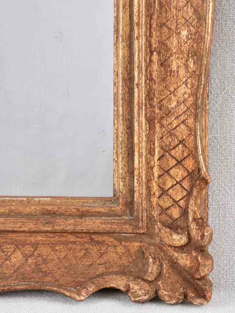 Pretty gilded mirror 18½" x 15¼"