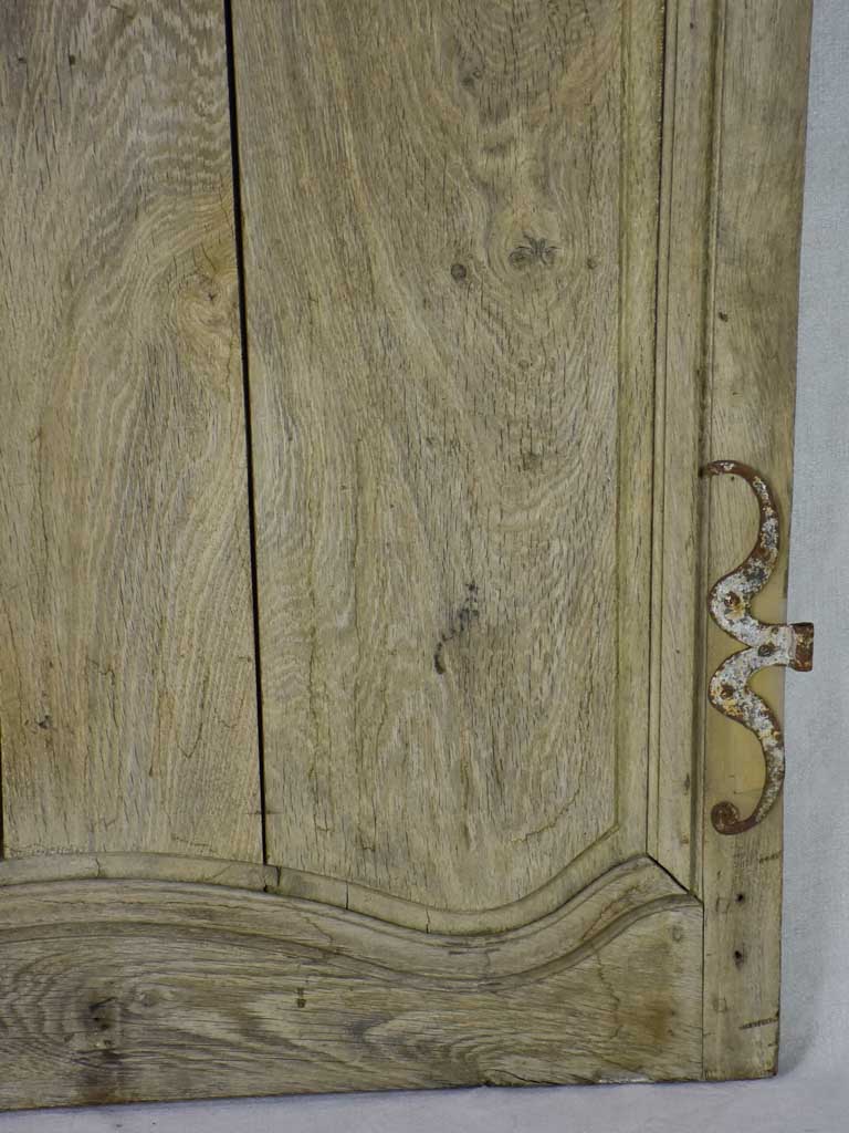 Salvage 19th Century French oak door with original hardware 34¾" x 68"