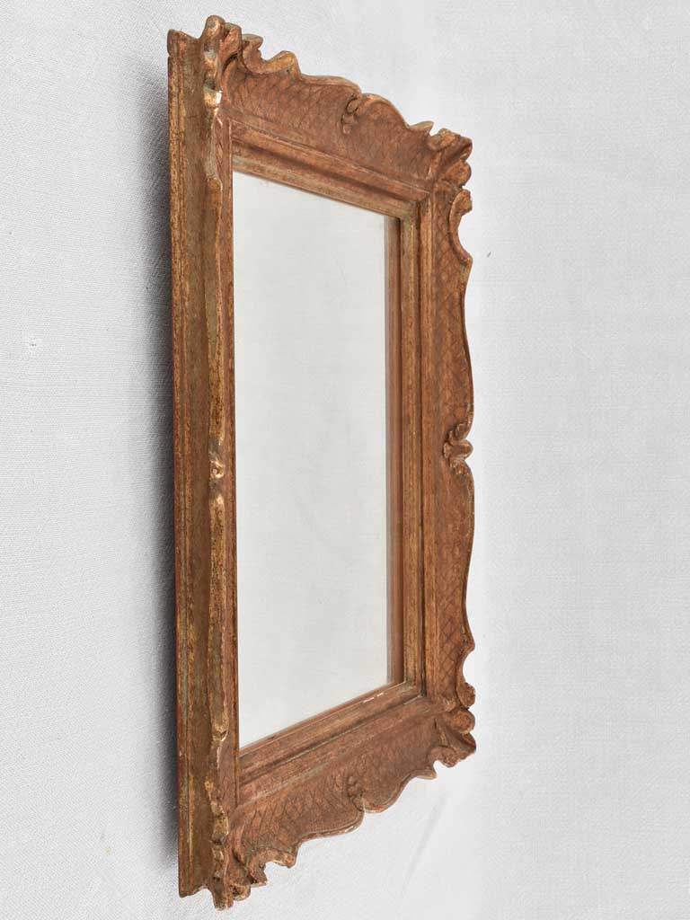 Pretty gilded mirror 18½" x 15¼"