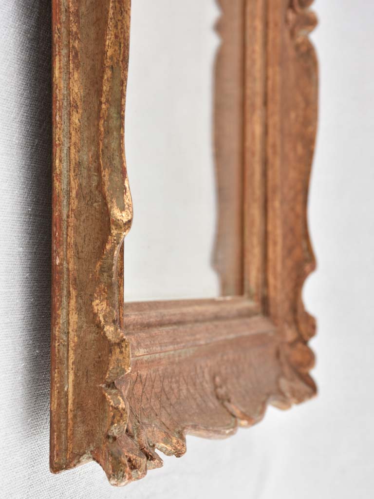 Pretty gilded mirror 18½" x 15¼"