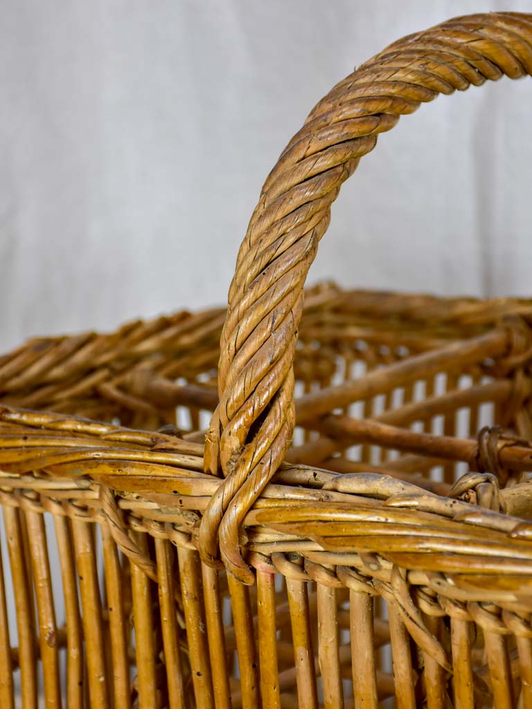 Vintage French bottle picnic basket