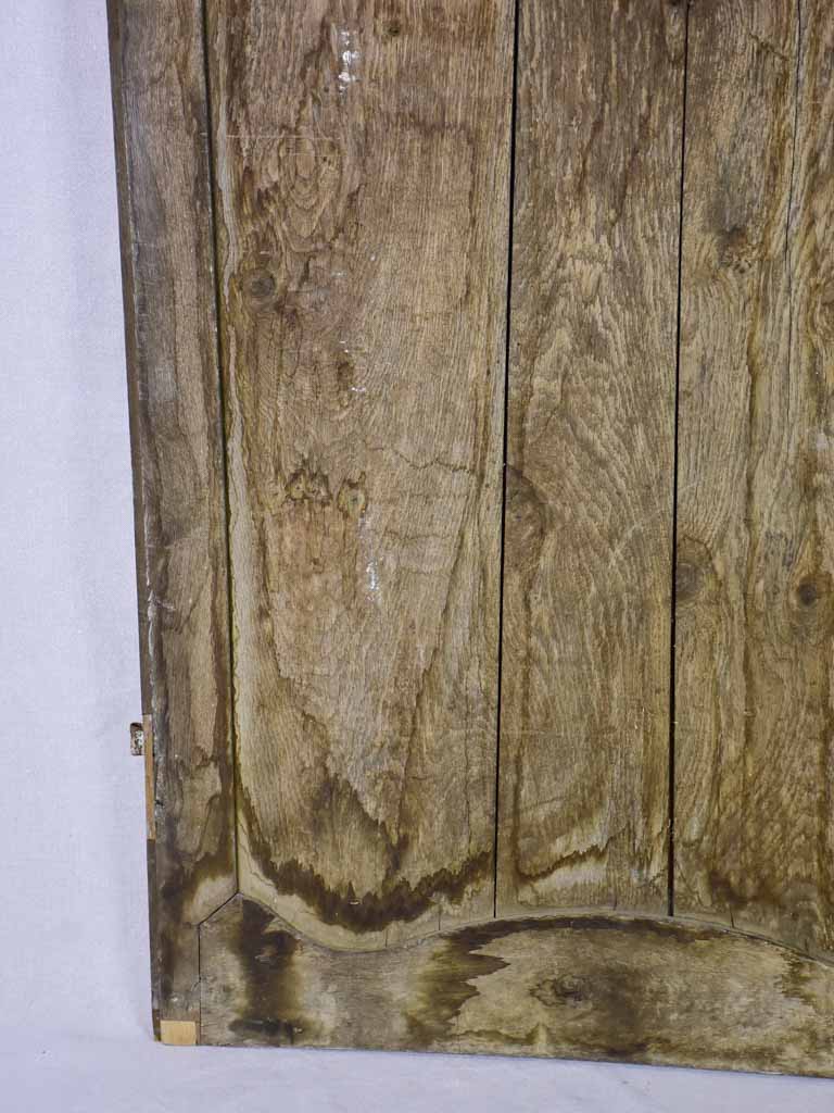 Salvage 19th Century French oak door with original hardware 34¾" x 68"