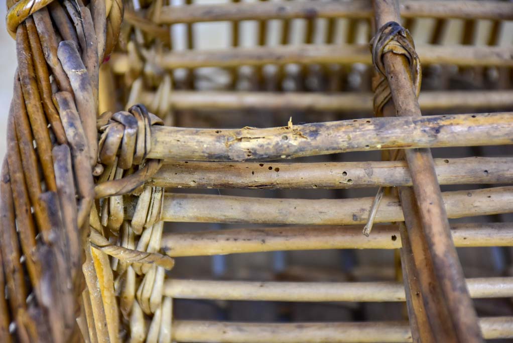 Vintage French bottle picnic basket