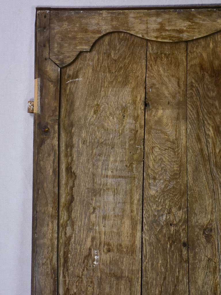 Salvage 19th Century French oak door with original hardware 34¾" x 68"