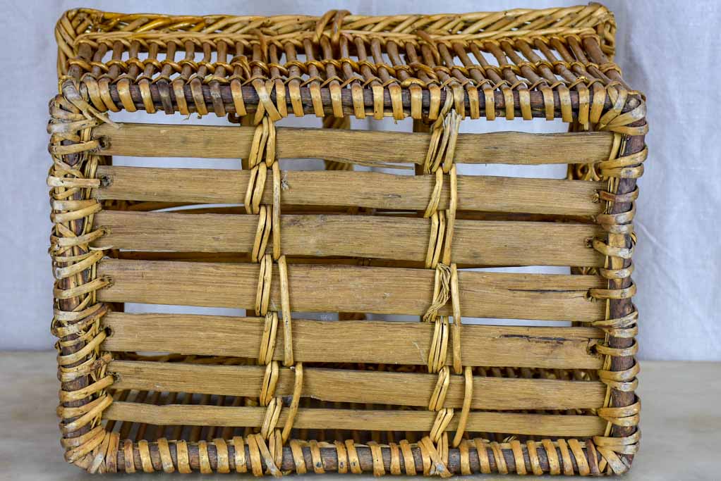 Vintage French bottle picnic basket