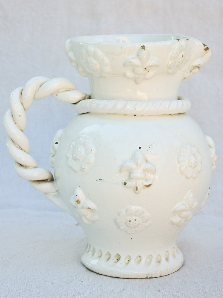 Large mid century Emile Tessier pitcher 10¾"