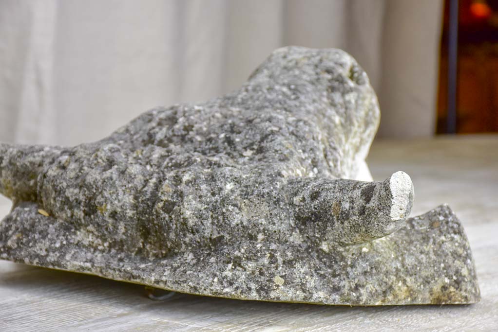 Reconstituted stone cow's head - 1940's. 17¾"