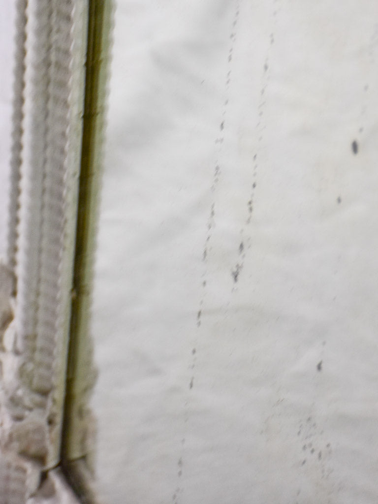 Early 19th Century French mirror with beige ribbed frame 28¼" x 36½"