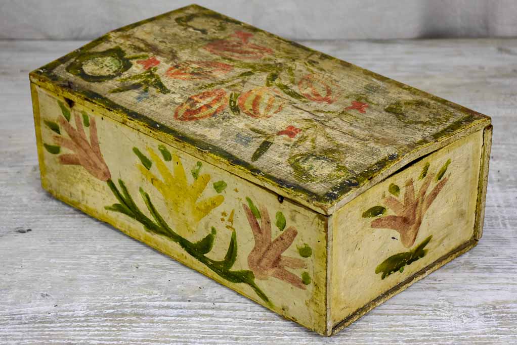 18th Century hand painted French marriage chest