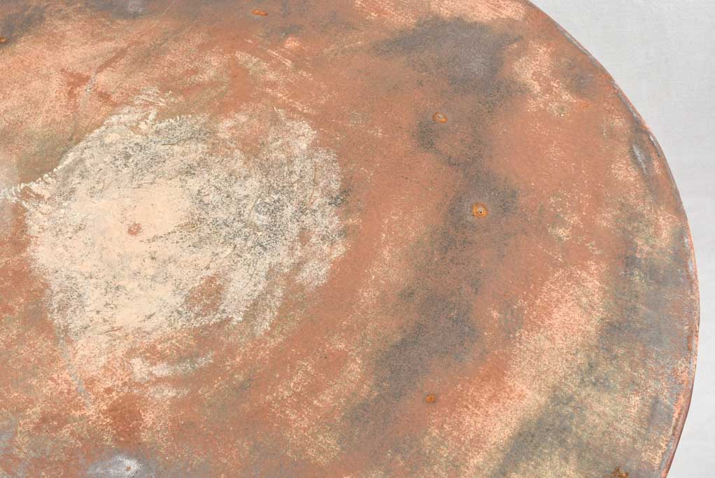 35" diameter antique French garden table - metal