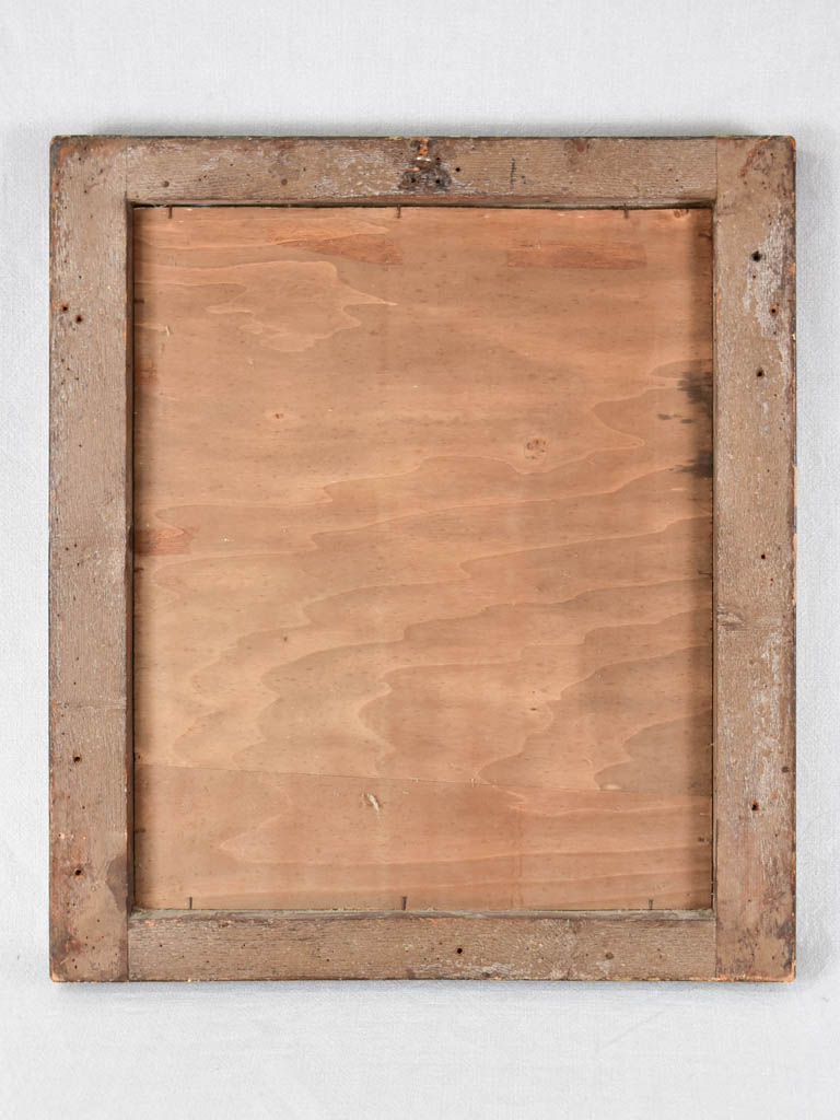 Antique poly chrome rectangular mirror 21¾" x 24½"