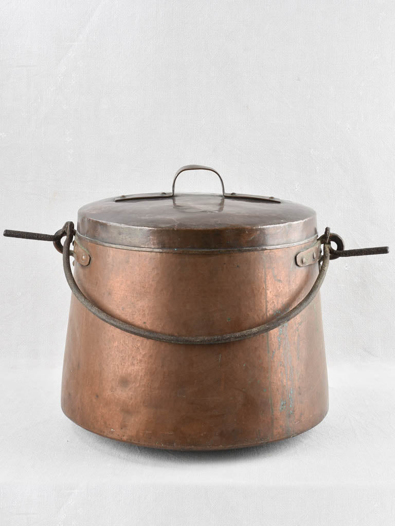 19th century copper cooking pot