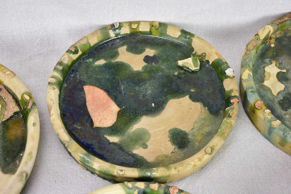 Collection of nine vintage potter's samples / cachepots
