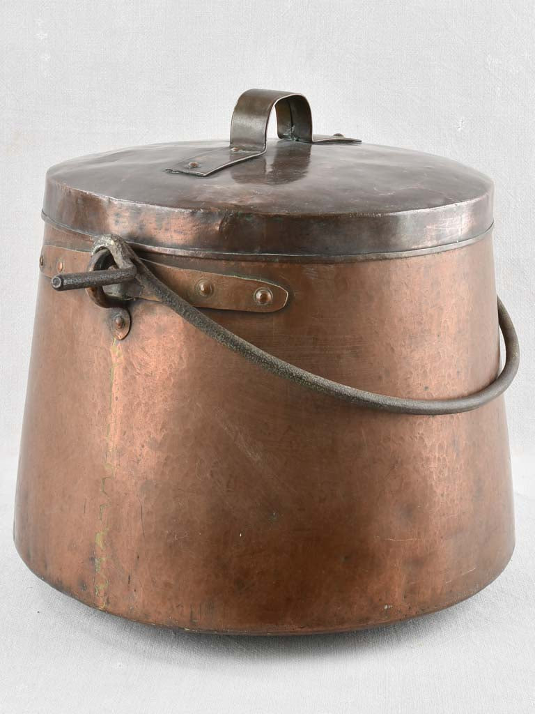 19th century copper cooking pot