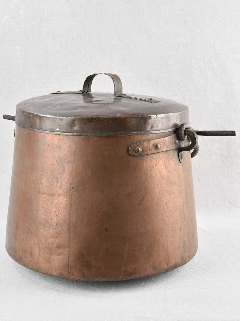 19th century copper cooking pot
