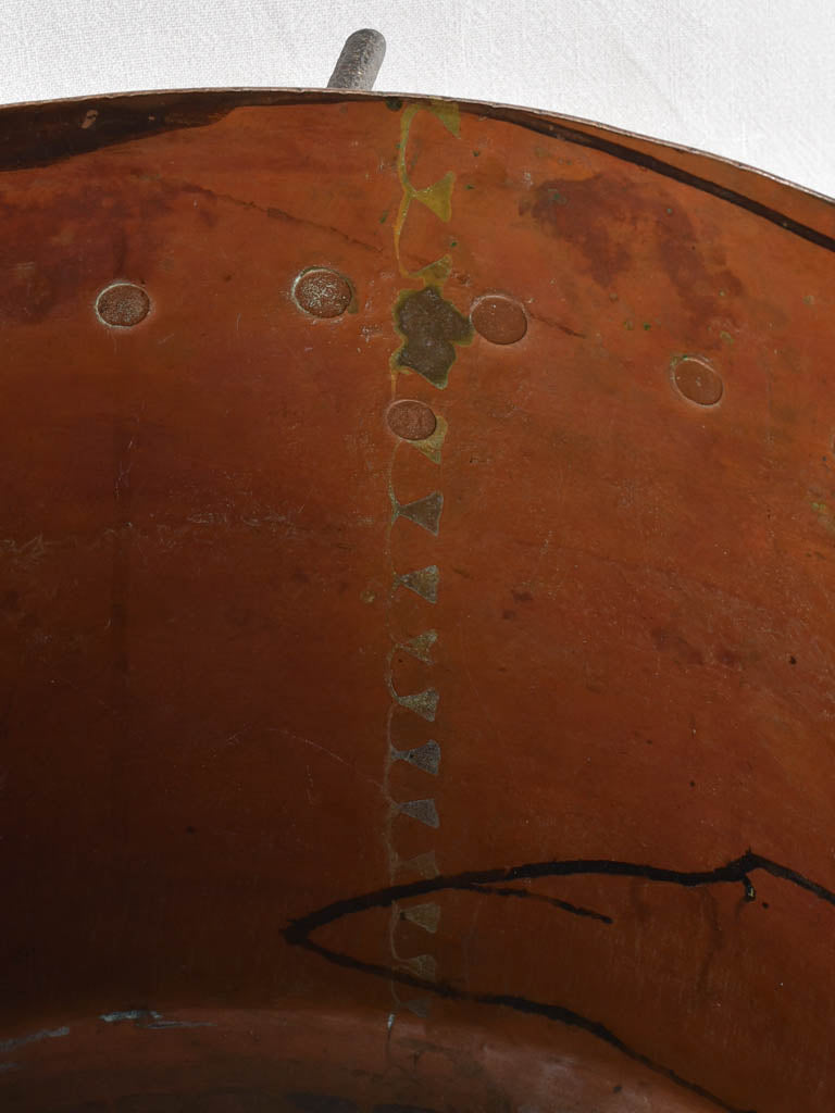 19th century copper cooking pot