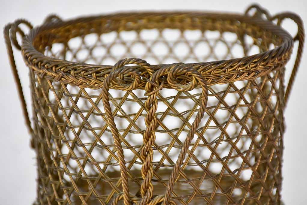 Basket, woven metal, Napoleon III, 6¼"