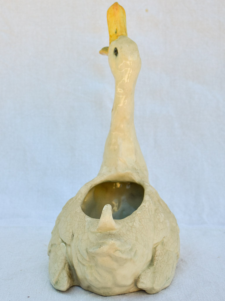 Rare French antique duck decoration