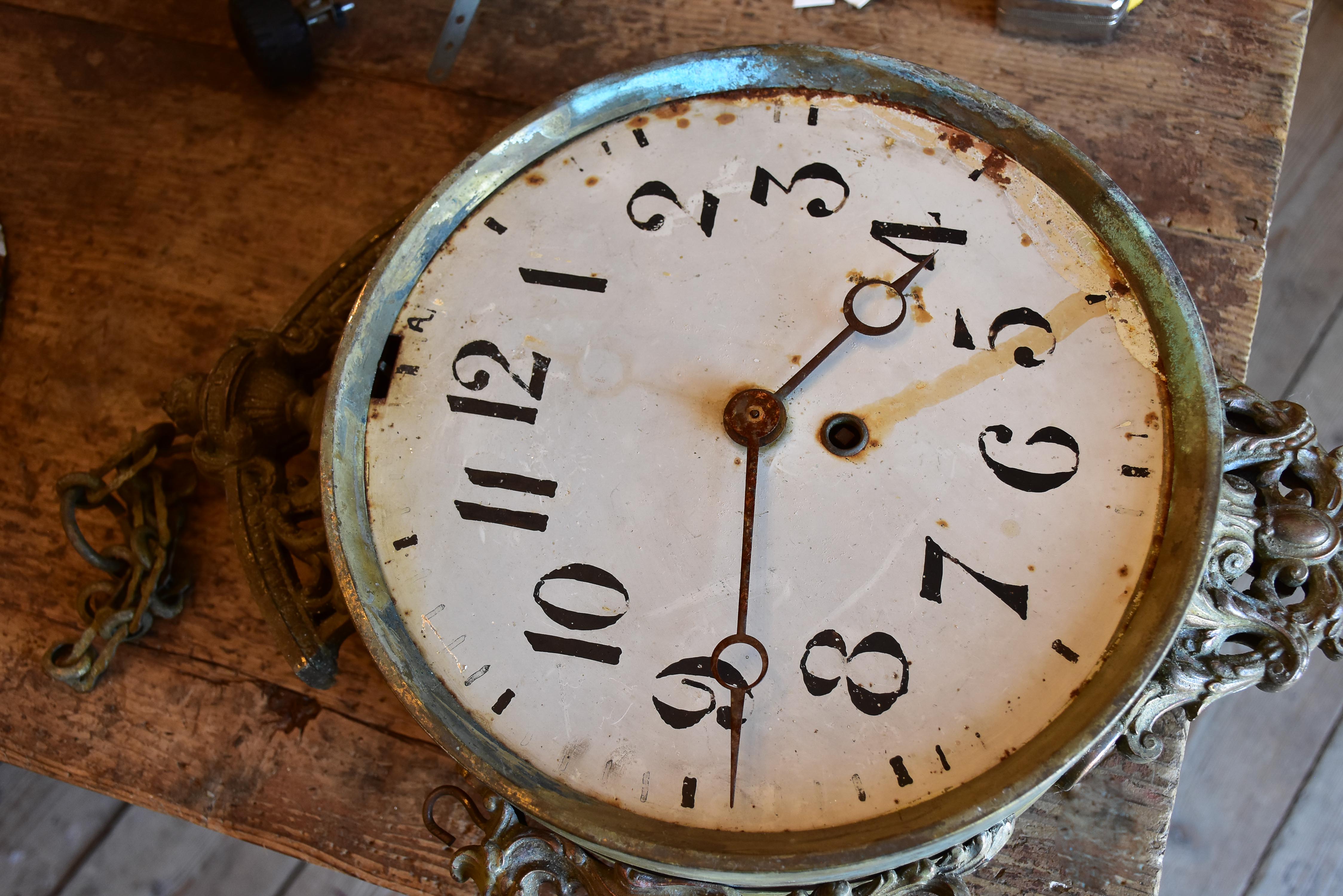 Antique clock from a French train station