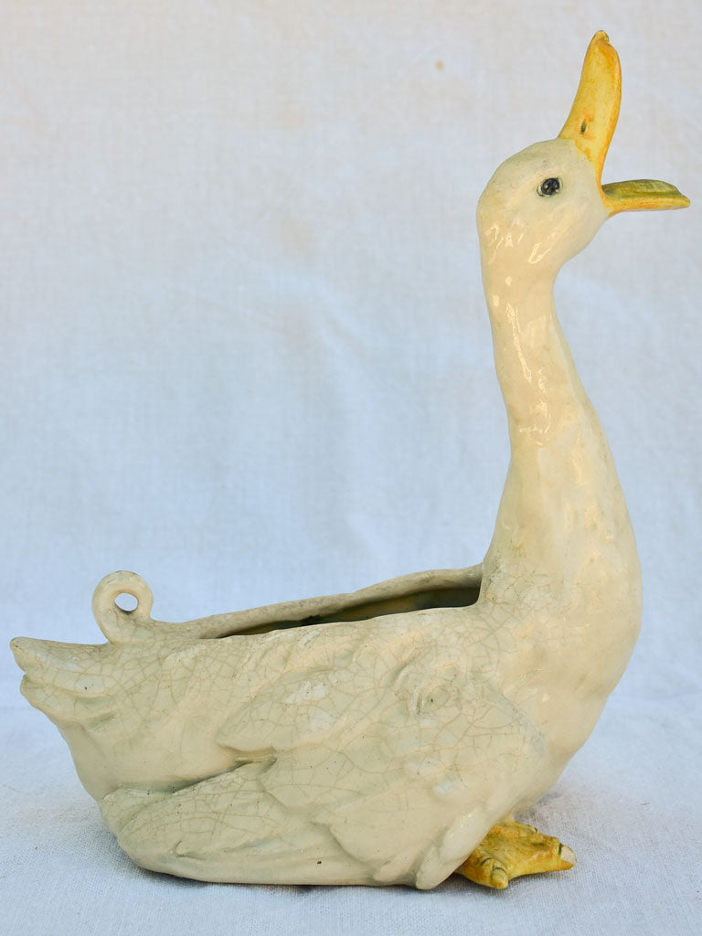 Ceramic duck with matching baby ducklings