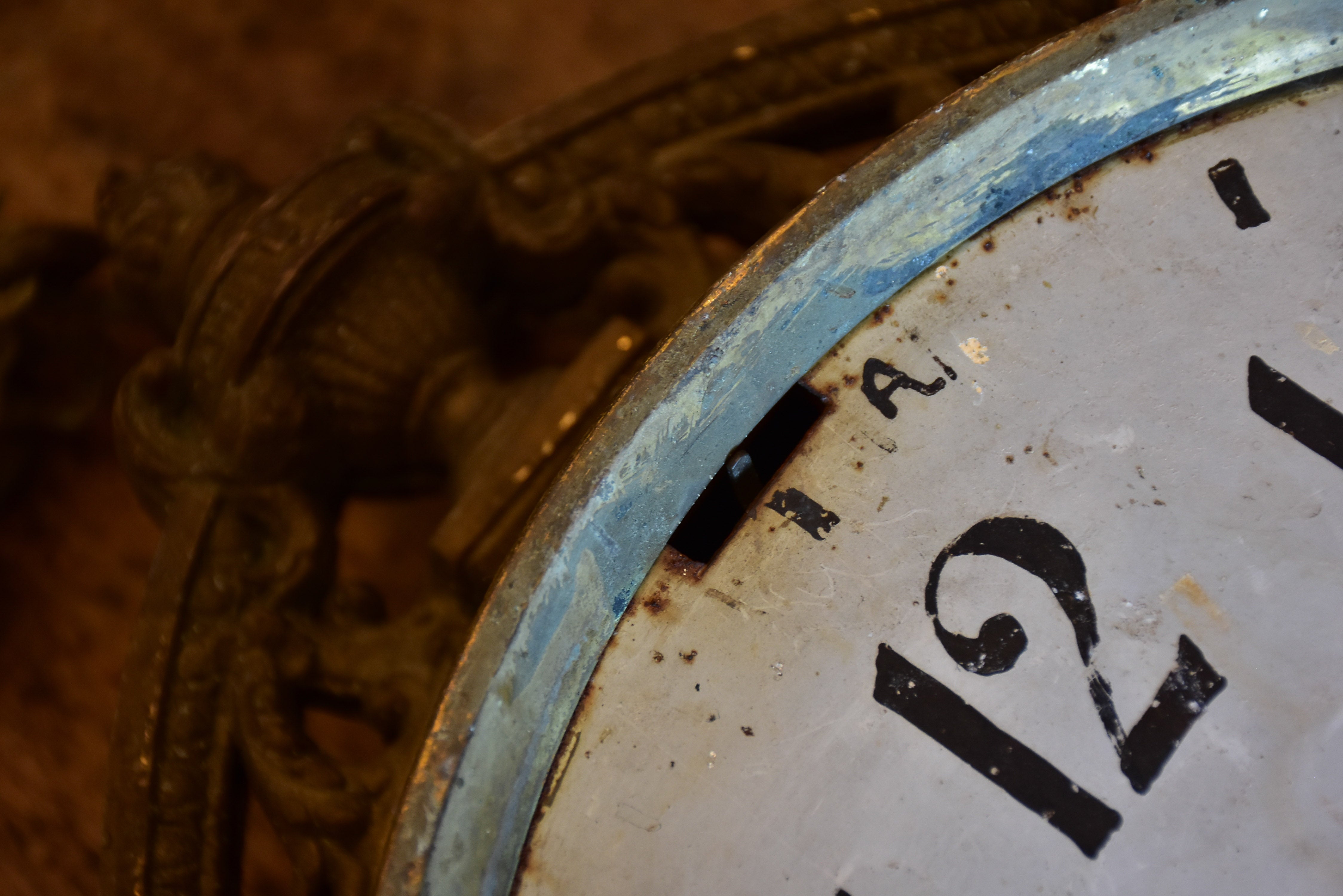 Antique clock from a French train station