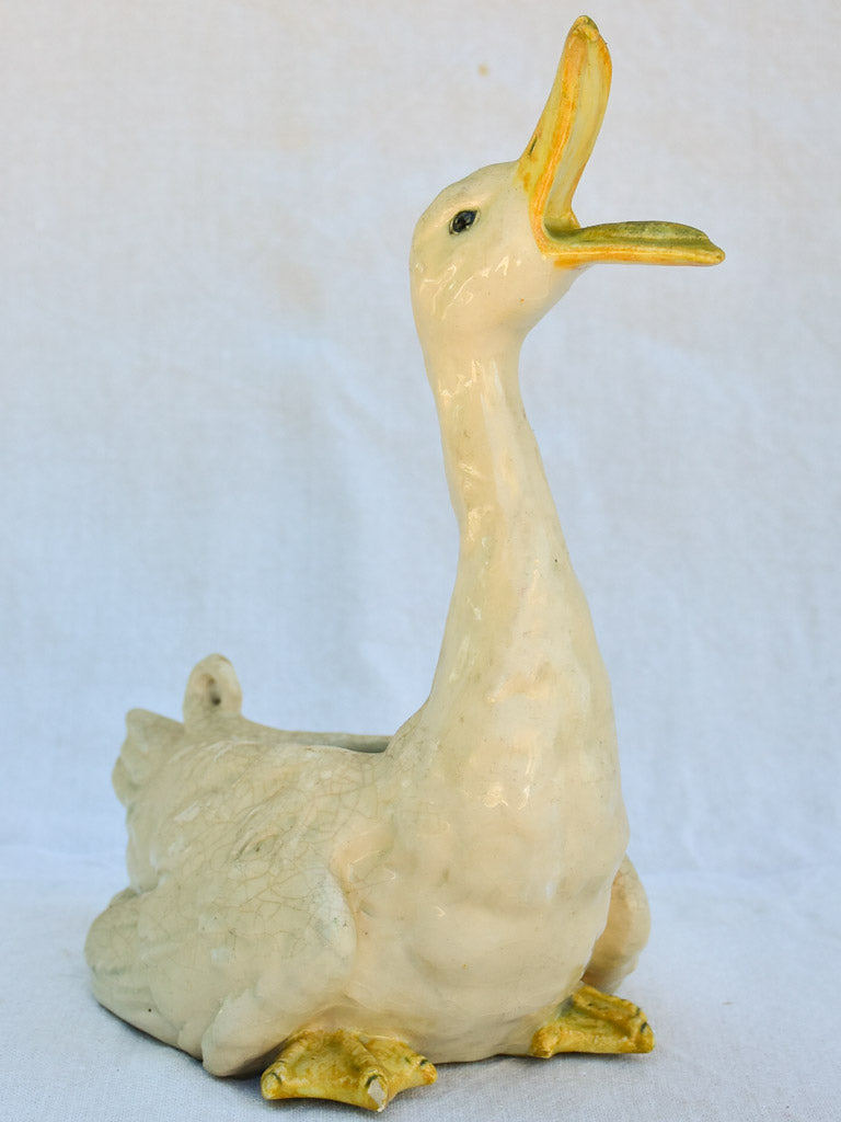 Vintage early twentieth century duck statue