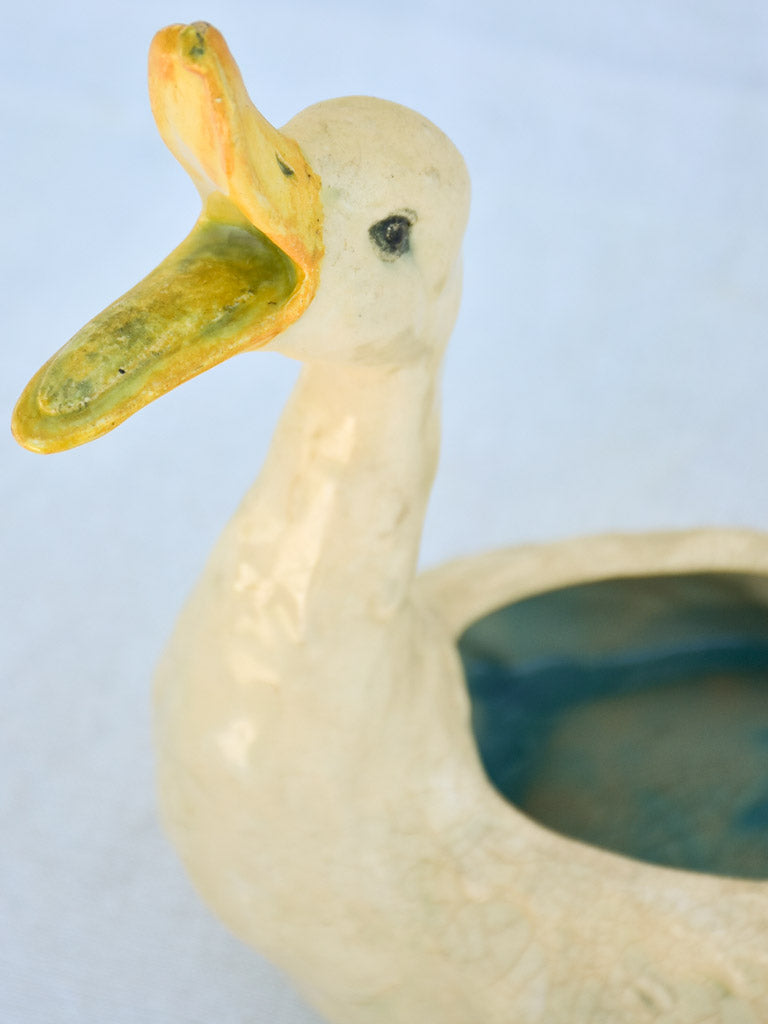 Rare, antique ceramic duck design