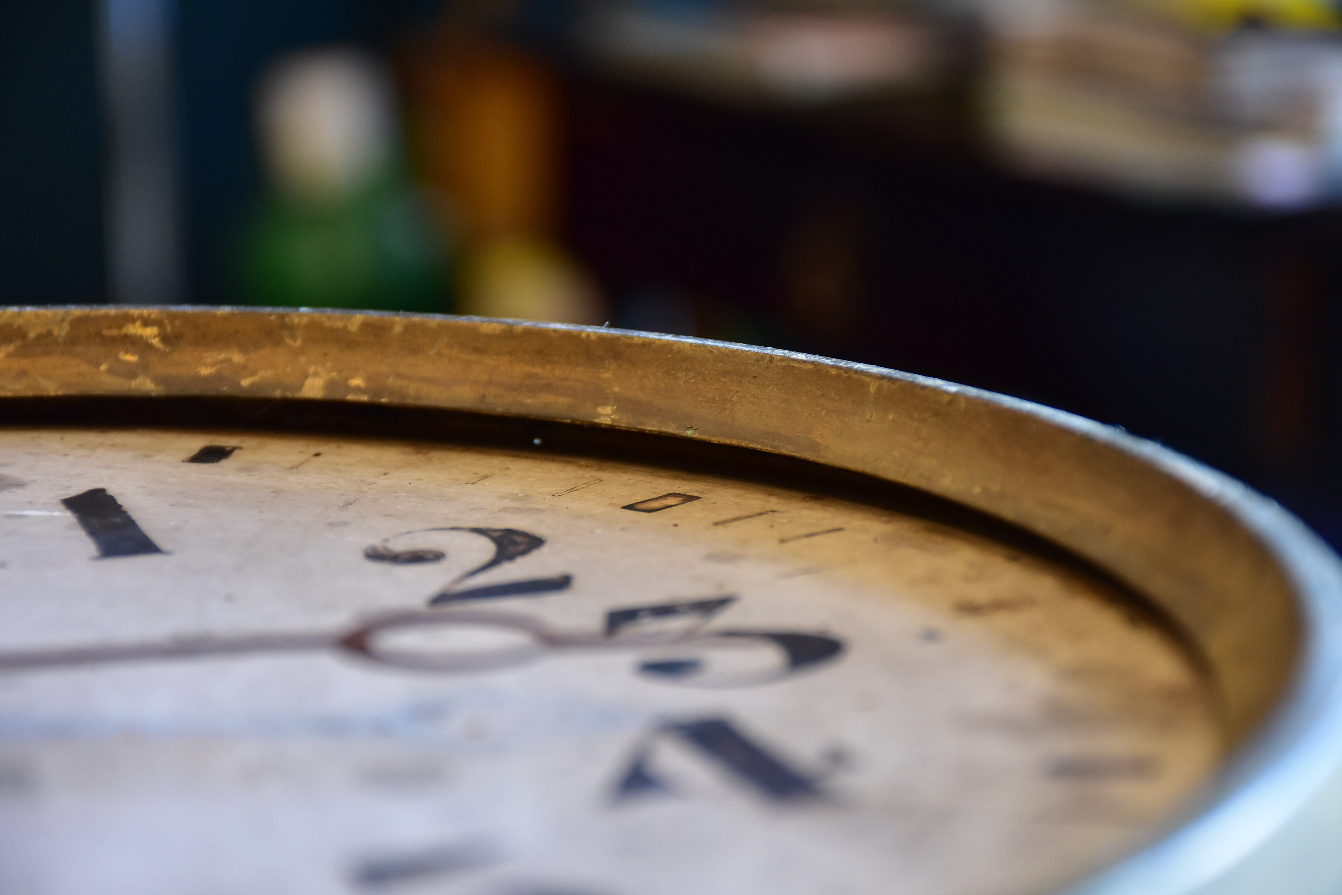 Antique clock from a French train station