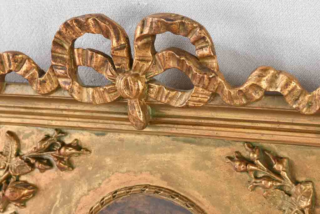 Antique French trumeau mirror - gold 47¼" x 26½"
