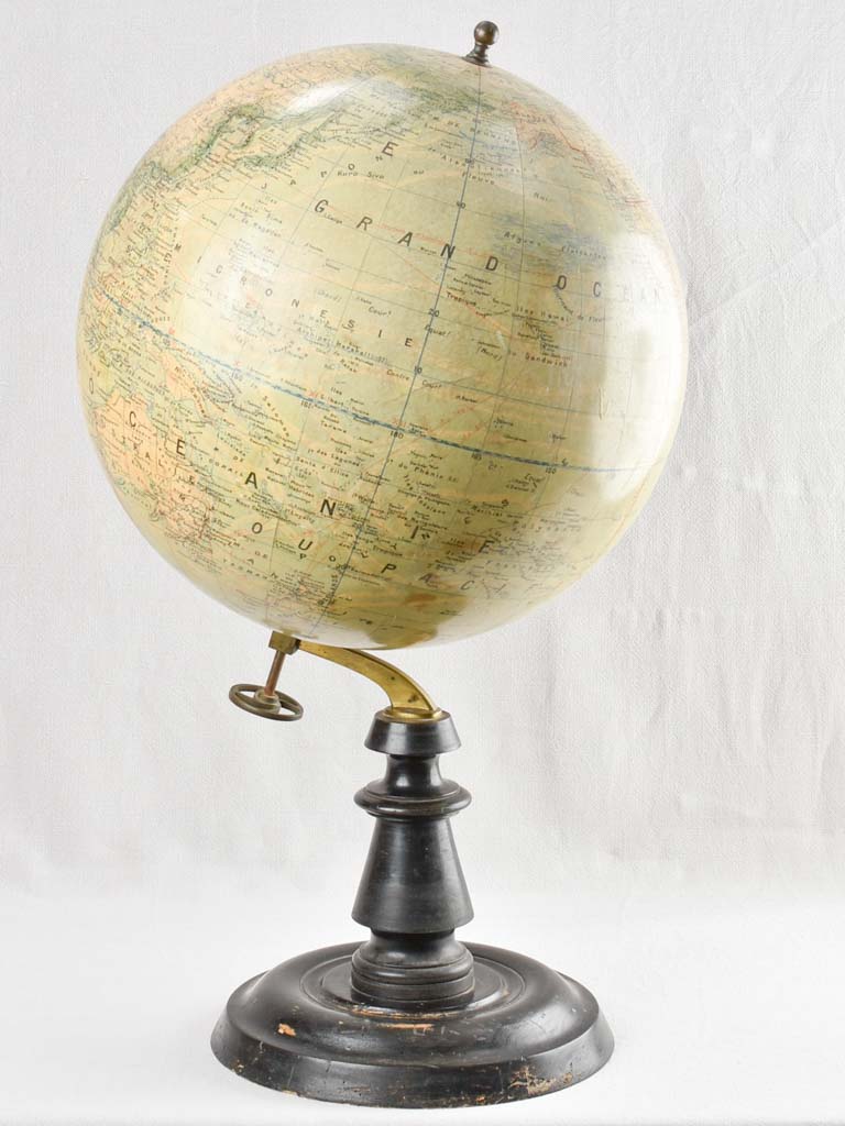 Large 19th century world globe 33¾"