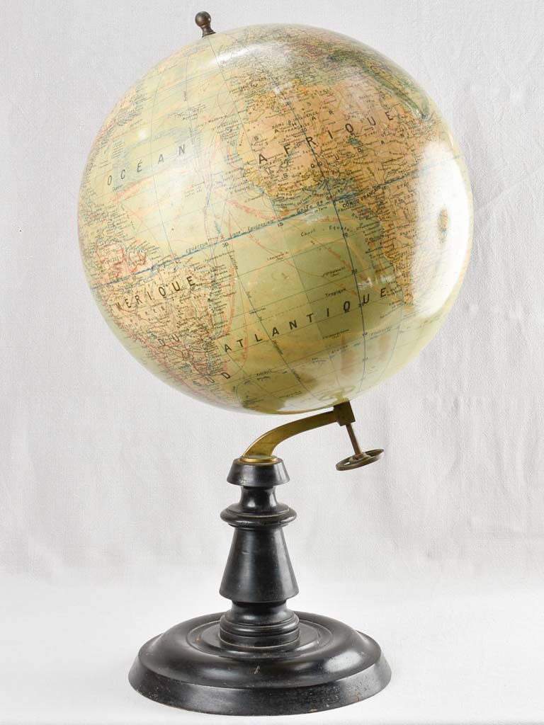 Large 19th century world globe 33¾"