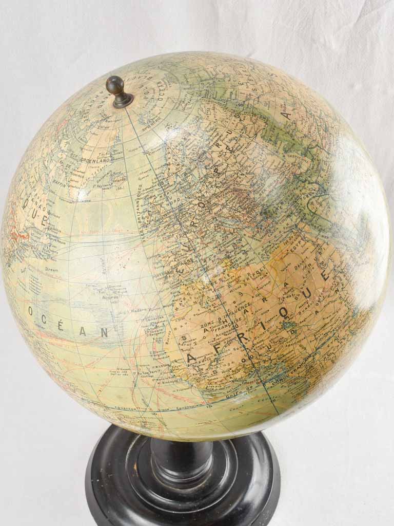 Large 19th century world globe 33¾"