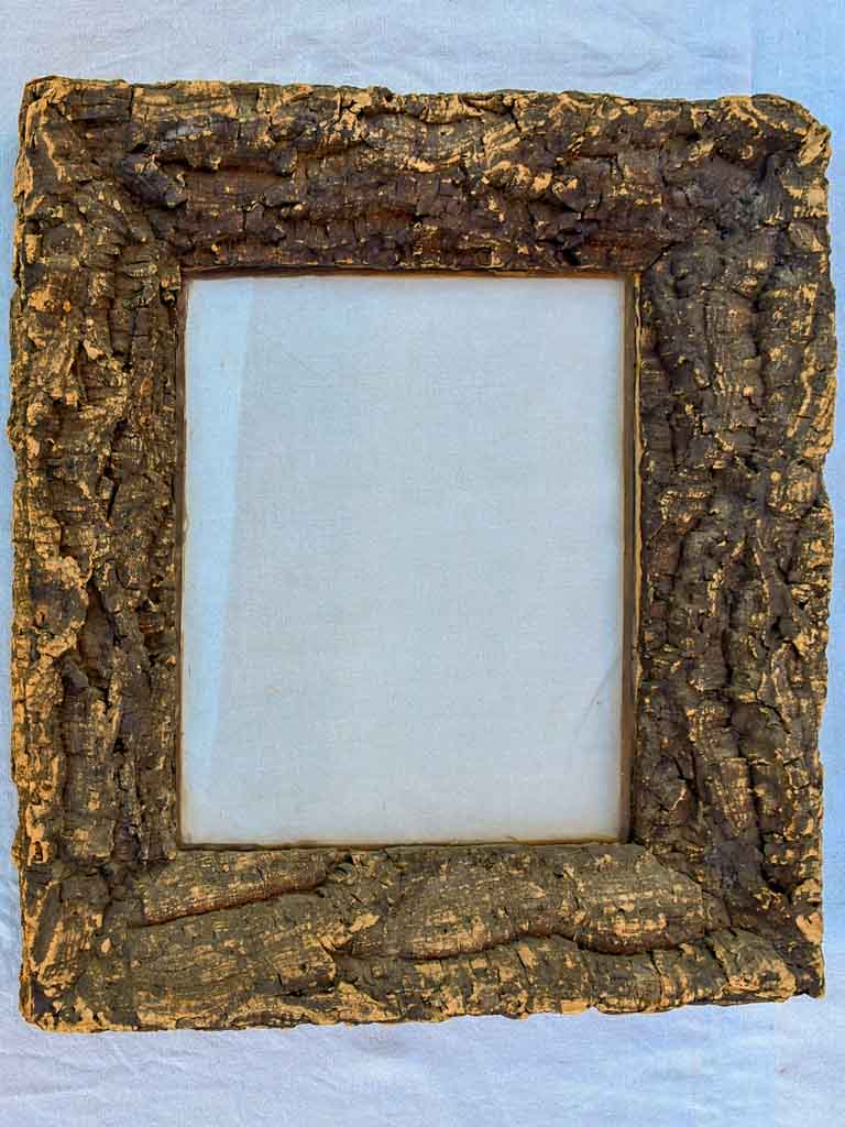 Antique French frame made from cork 22" x 24½"